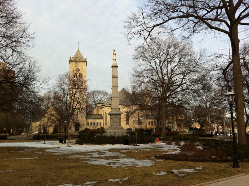 I don't know who the dude atop the column is, but it looks cool.