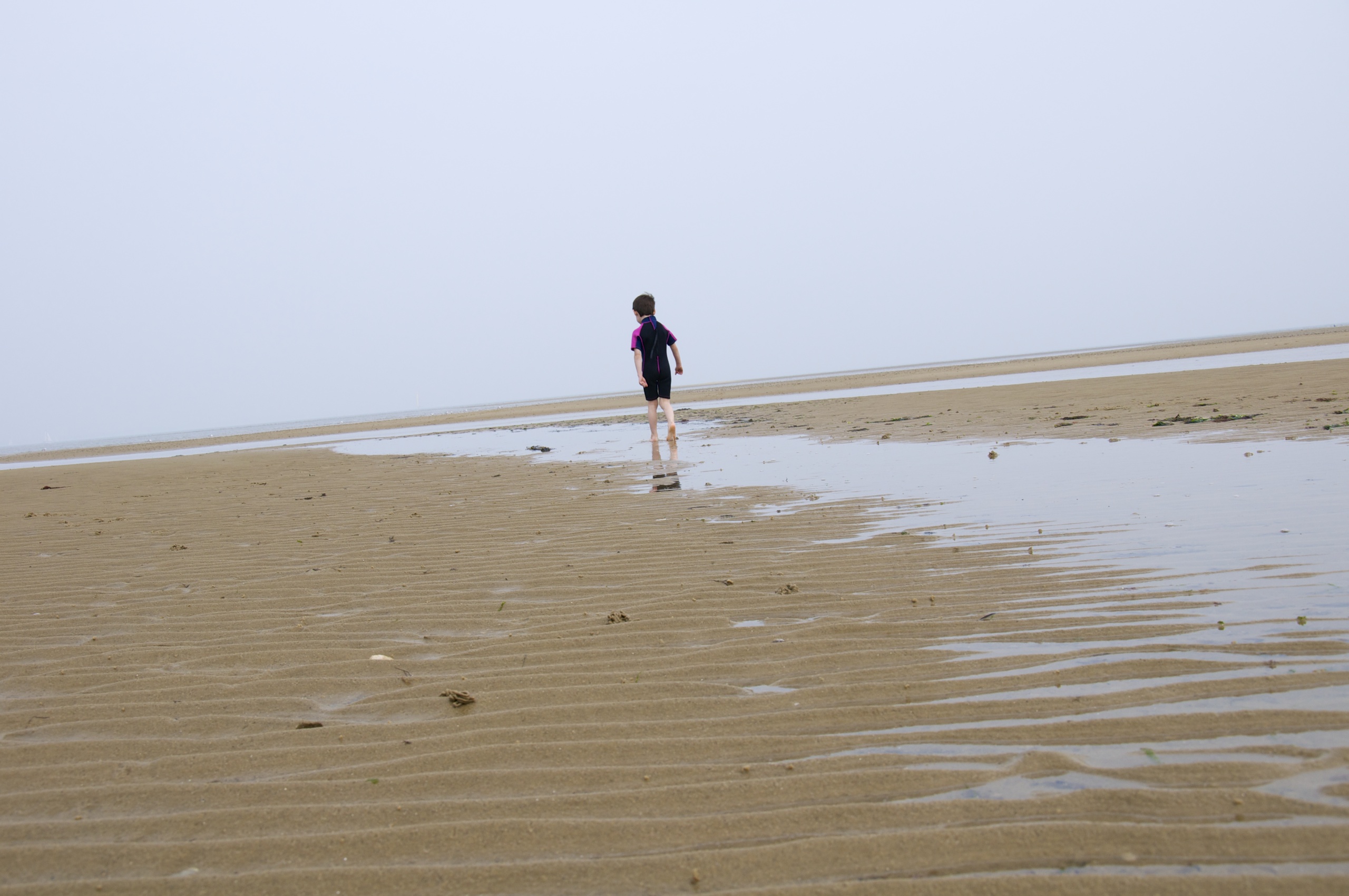 Walking on Ryde Beach