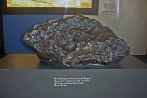 The Holsinger Meteorite, part of what blasted a half mile-wide crater in Arizona.